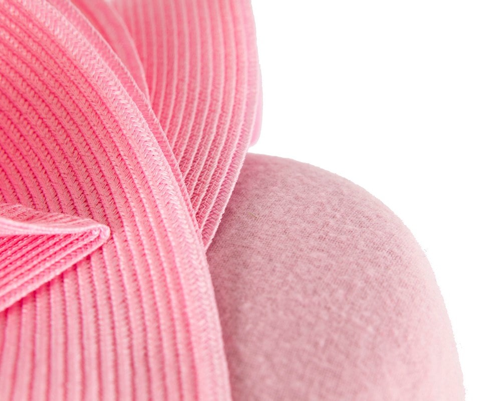 Pink winter racing pillbox fascinator by Fillies Collection - Image 5