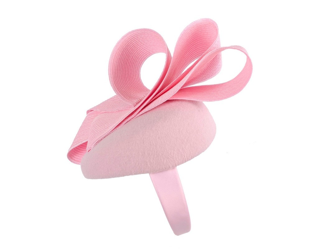 Pink winter racing pillbox fascinator by Fillies Collection - Image 3