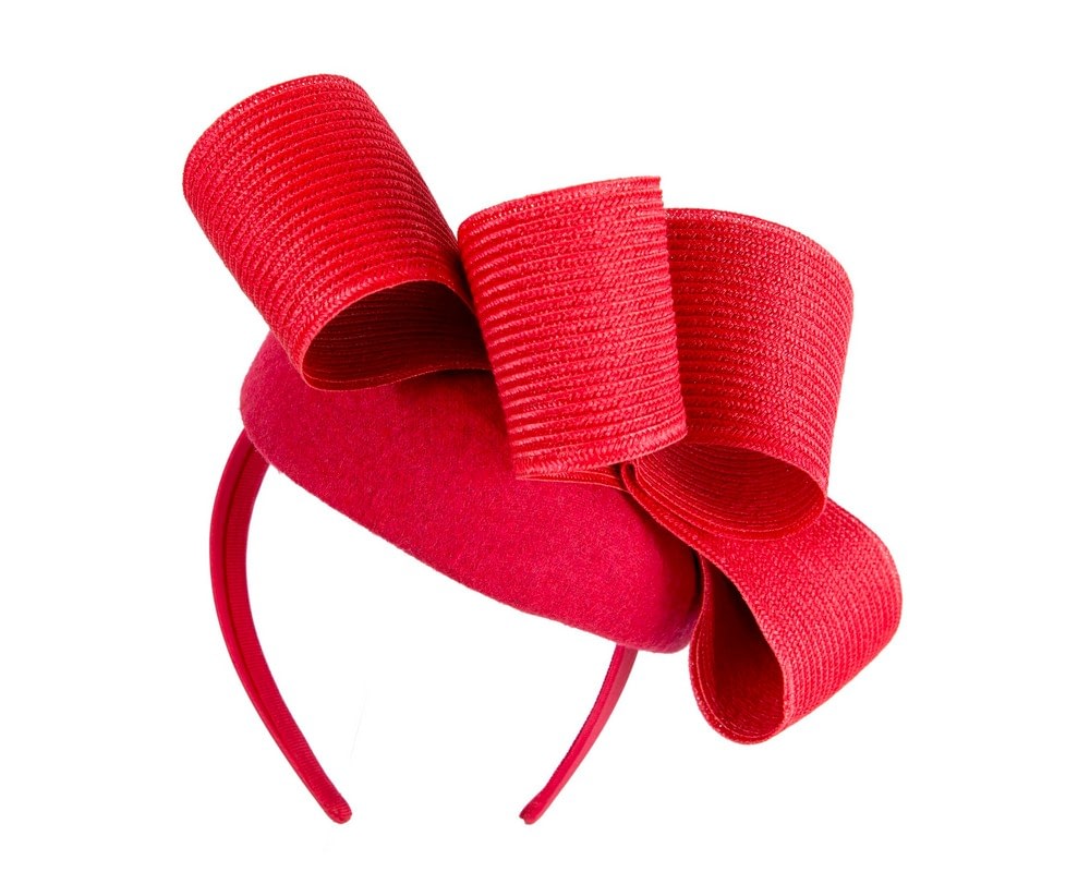 Red winter racing pillbox fascinator by Fillies Collection - Fascinators Online Red winter racing pillbox fascinator by Fillies Collection - Image 6