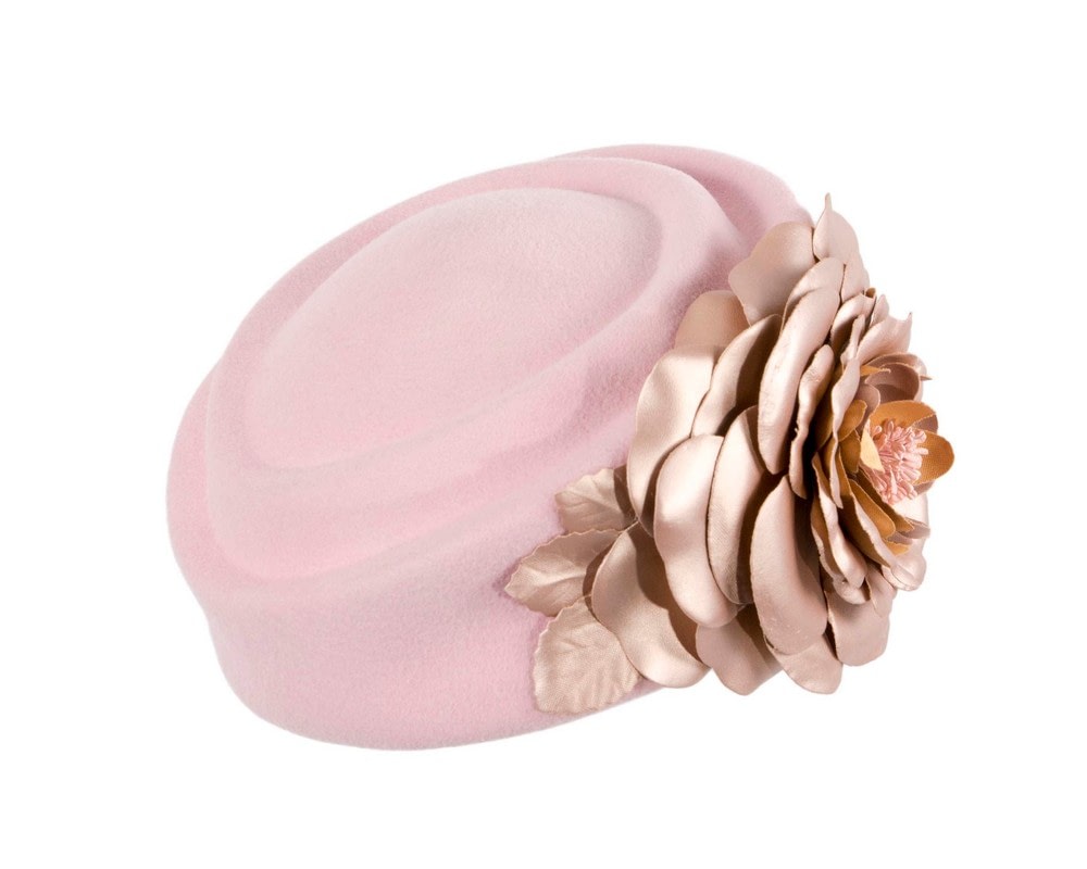 Fascinators Online - Pink winter fashion beret by Fillies Collection