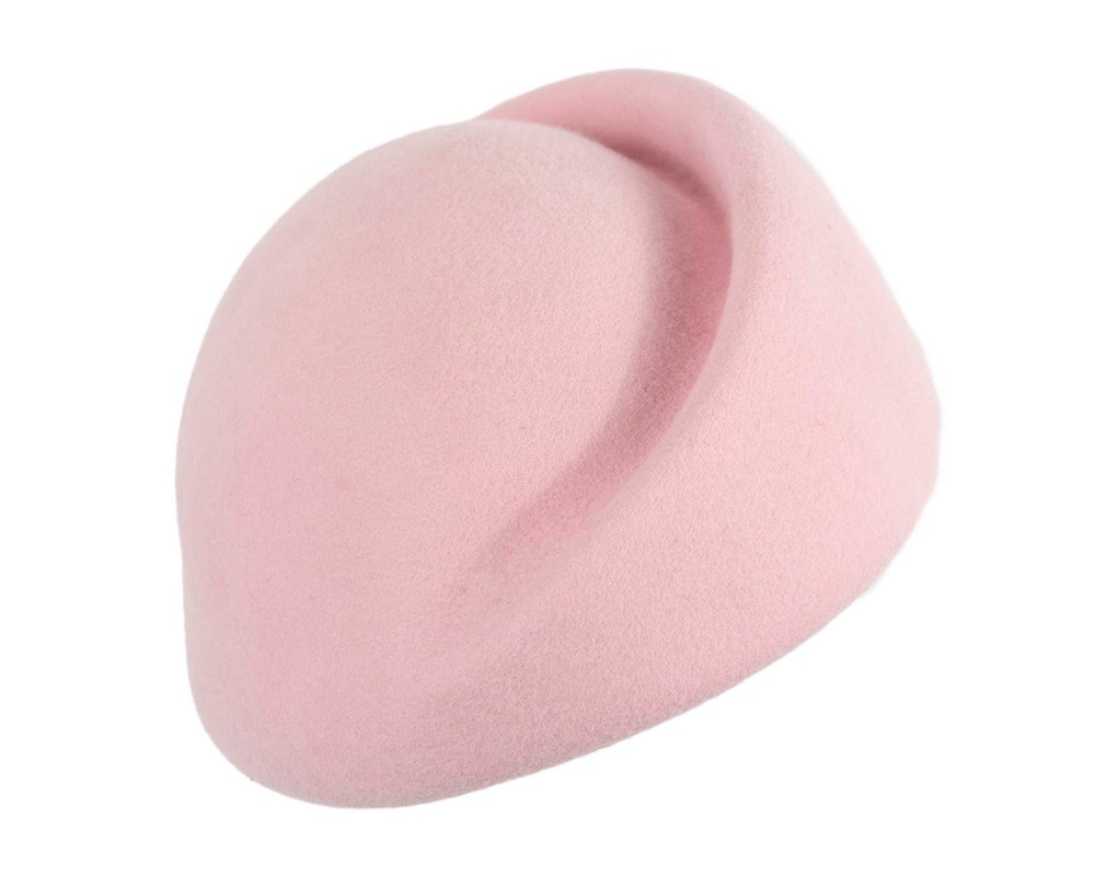 Fascinators Online - Designers pink felt winter fashion hat by Max Alexander