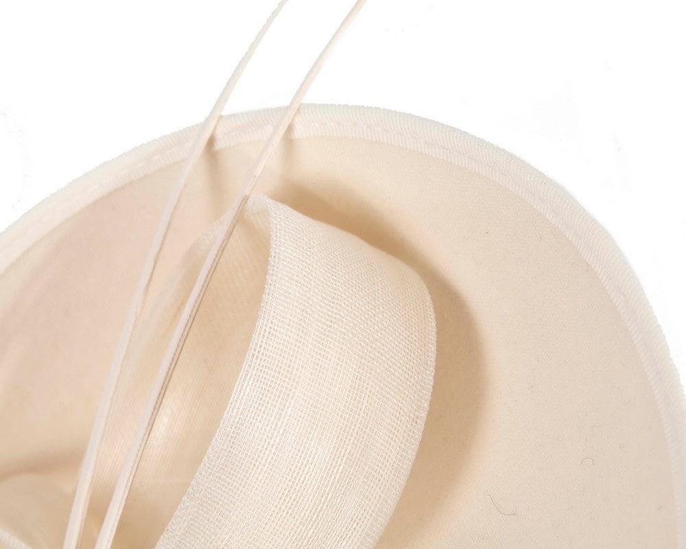 Bespoke cream winter fascinator by Max Alexander - Image 3