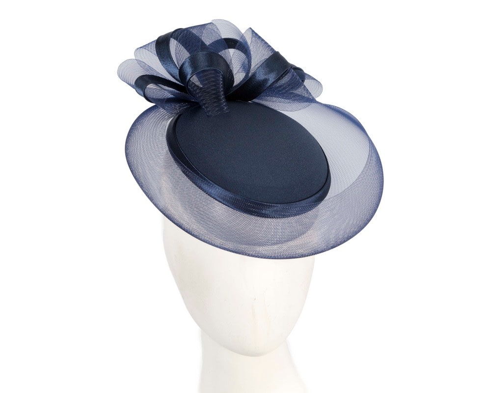 Fascinators Online - Navy custom made cocktail hat by Cupids Millinery
