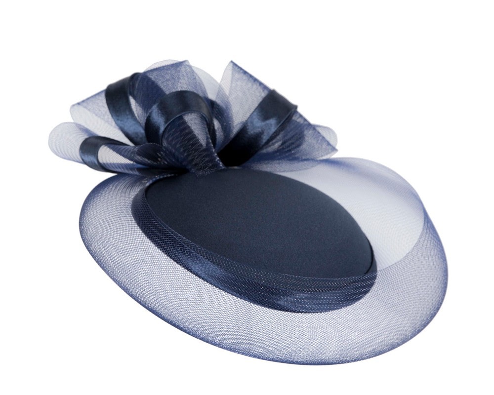 Fascinators Online - Navy custom made cocktail hat by Cupids Millinery