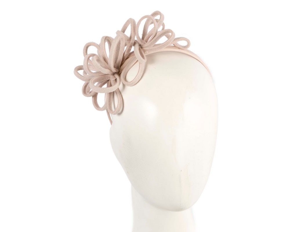 Fascinators Online - Sand felt loops winter fascinators