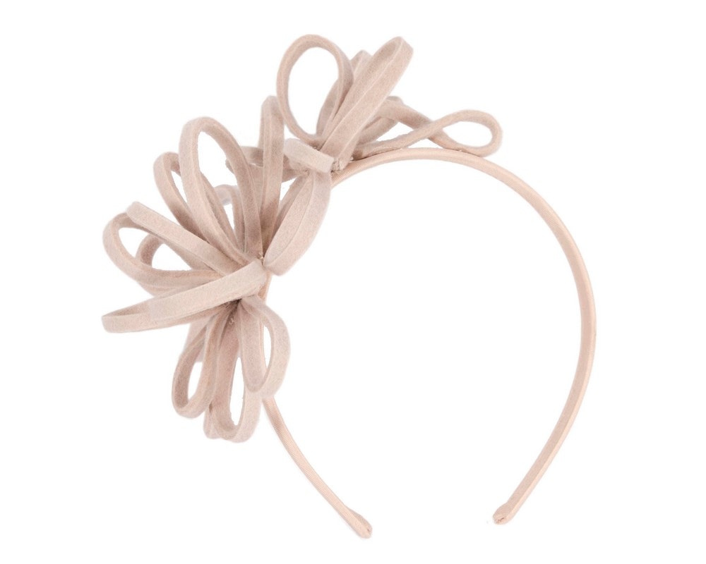 Fascinators Online - Sand felt loops winter fascinators