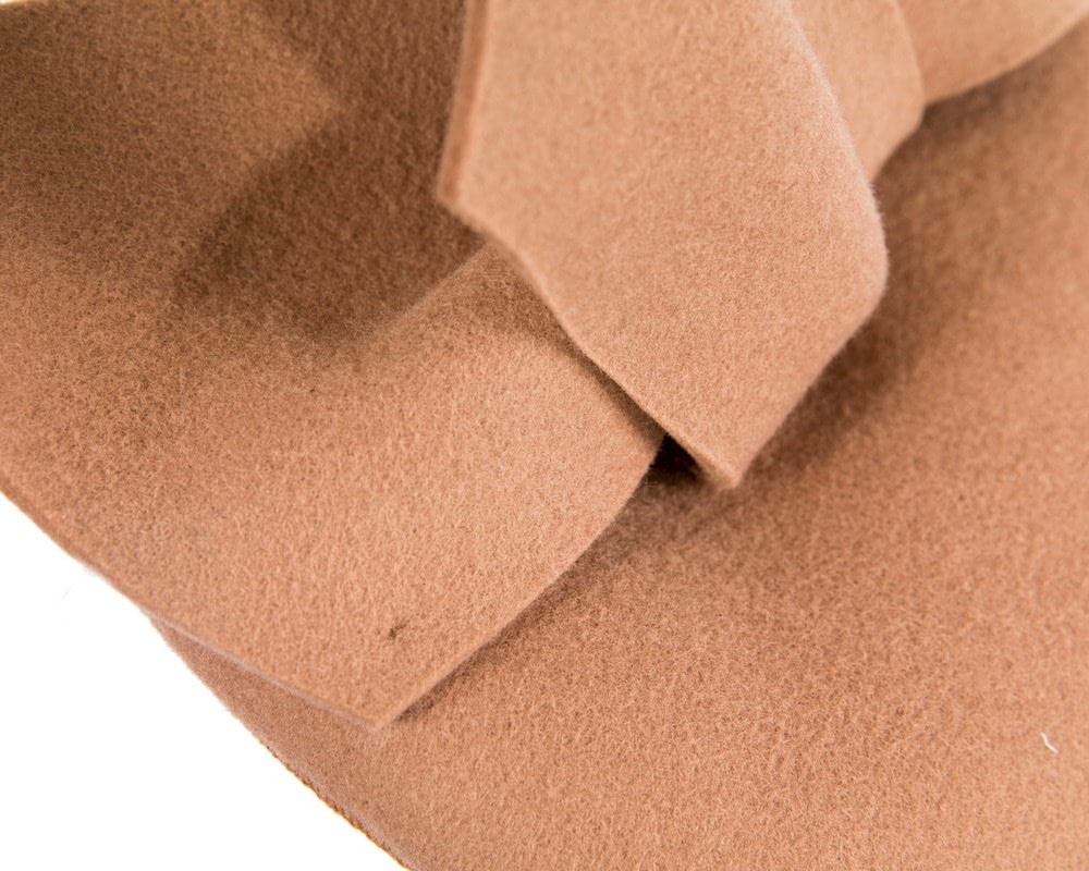 Beige winter pillbox with bow - Image 5