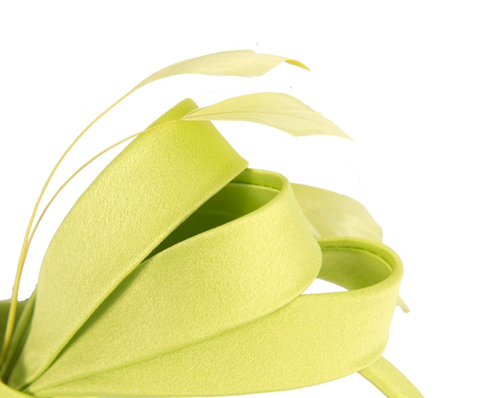 Lime Green bow racing fascinator by Max Alexander - Fascinators Online Lime Green bow racing fascinator by Max Alexander - Image 3