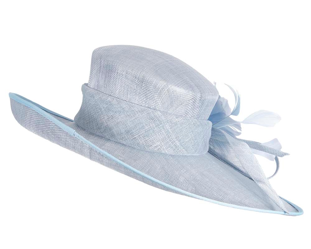 Light blue sinamay fashion hat by Max Alexander - Image 6