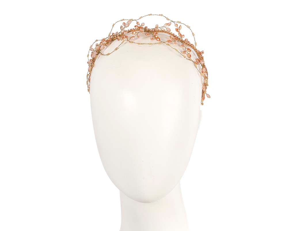 Fascinators Online - Delicate gold fascinator headband