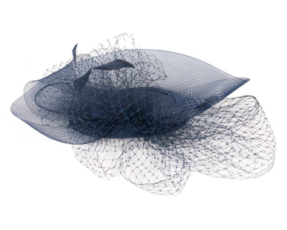 Navy custom made cocktail hat - Fascinators Online Navy custom made cocktail hat - Image 6