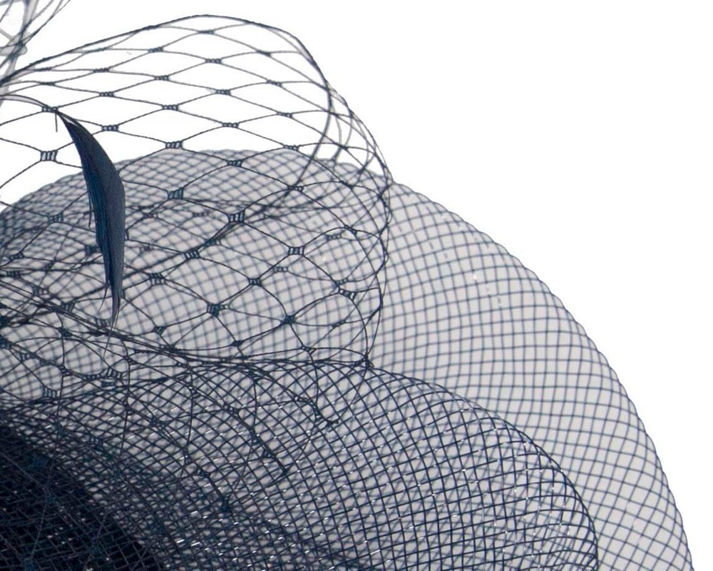 Navy custom made cocktail hat - Fascinators Online Navy custom made cocktail hat - Image 5