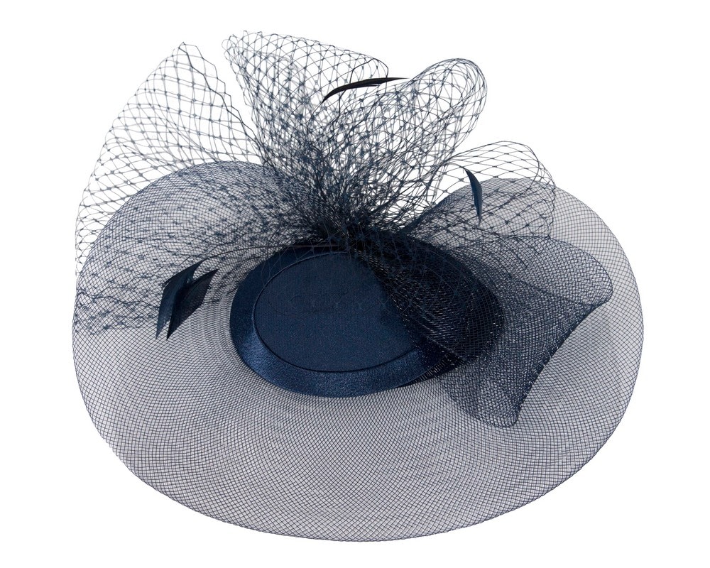 Fascinators Online - Navy custom made cocktail hat