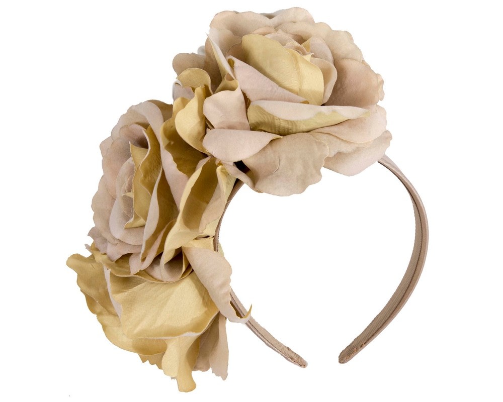 Fascinators Online - Max Alexander Graceful Olive Flower Headband