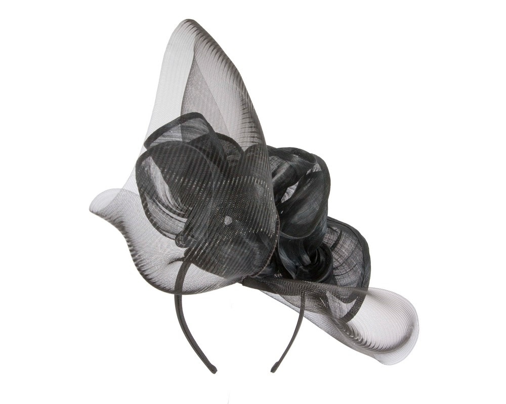 Tall black Fillies Collection fascinator - Fascinators Online Tall black Fillies Collection fascinator - Image 5