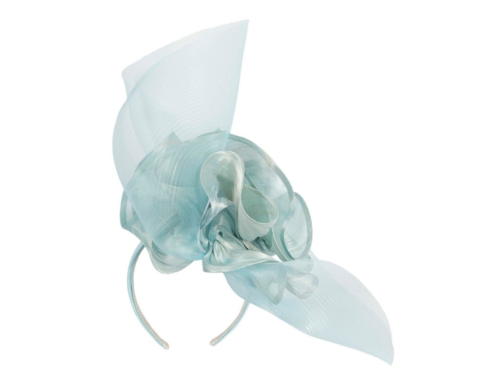Tall Light Blue Fillies Collection fascinator - Image 4