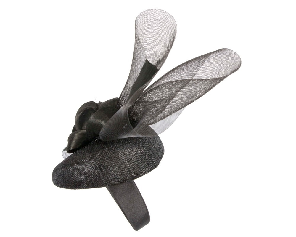 Bespoke black spring racing fascinator by Fillies Collection - Fascinators Online Bespoke black spring racing fascinator by Fillies Collection - Image 3