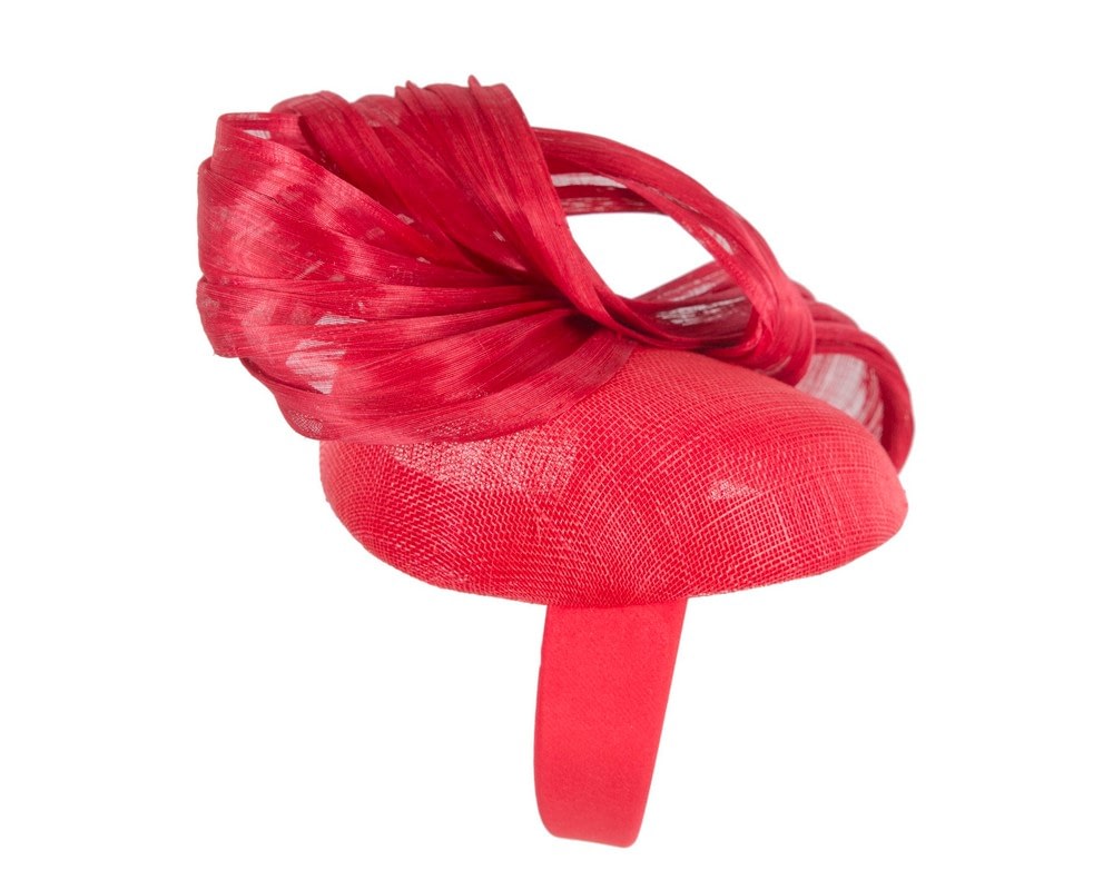 Redpillbox with bow by Fillies Collection S307R - Fascinators Online Redpillbox with bow by Fillies Collection S307R - Image 4