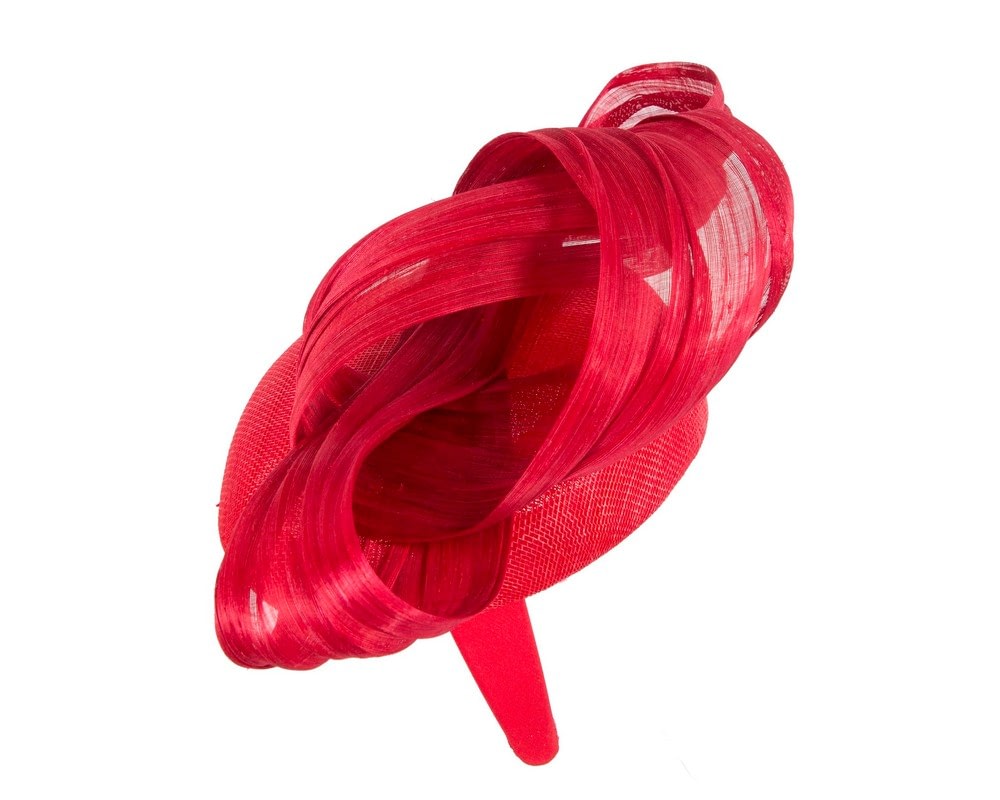 Redpillbox with bow by Fillies Collection S307R - Fascinators Online Redpillbox with bow by Fillies Collection S307R - Image 3