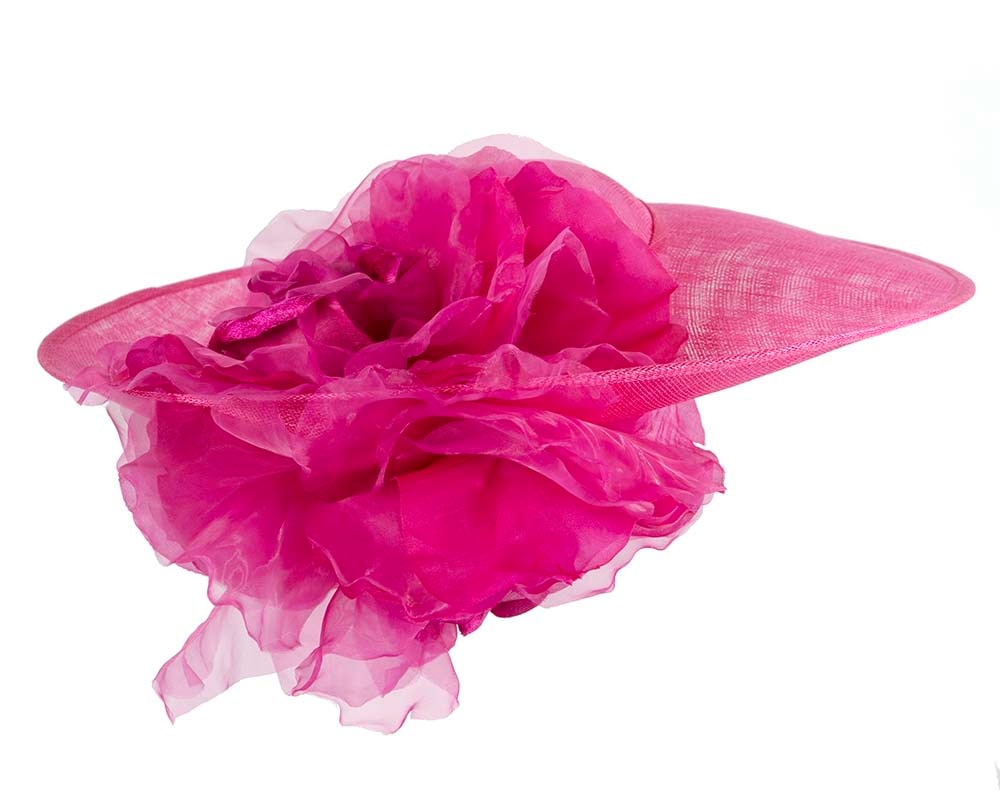 Large Fillies Collection Fuchsia Fascinator Hat - Fascinators Online Large Fillies Collection Fuchsia Fascinator Hat - Image 6