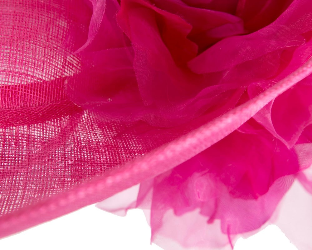 Large Fillies Collection Fuchsia Fascinator Hat - Fascinators Online Large Fillies Collection Fuchsia Fascinator Hat - Image 5
