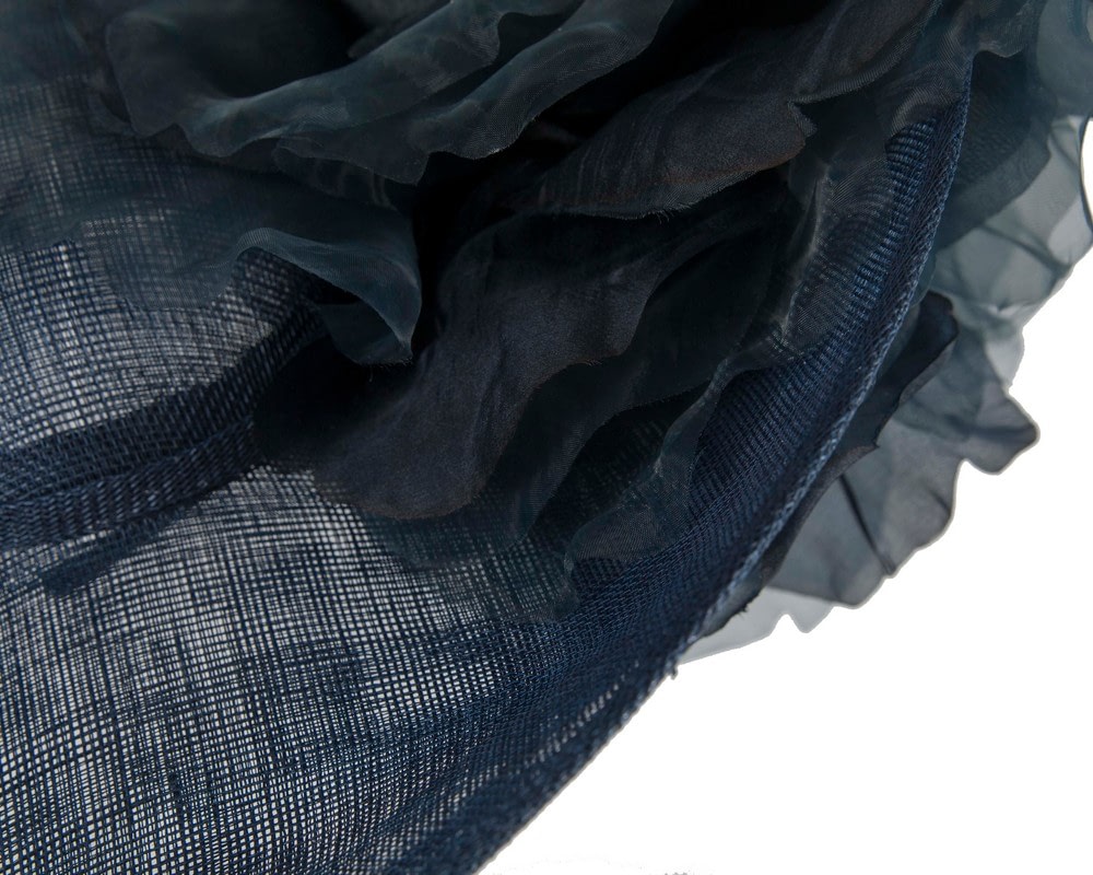 Large Fillies Collection Navy Fascinator Hat - Fascinators Online Large Fillies Collection Navy Fascinator Hat - Image 5