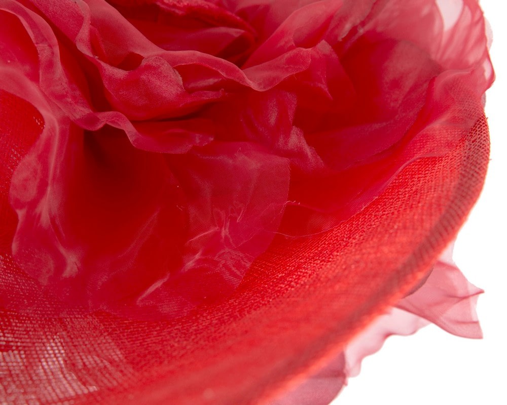 Large Fillies Collection Red Fascinator Hat - Image 5