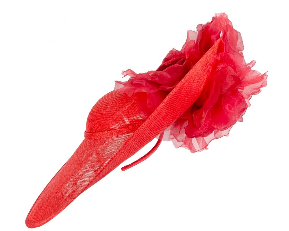 Large Fillies Collection Red Fascinator Hat - Image 3