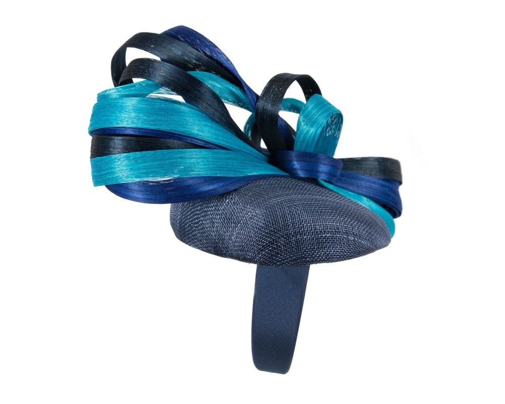 Vibrant multicolor pillbox fascinator by Fillies Collection S302NBLTQ - Fascinators Online Vibrant multicolor pillbox fascinator by Fillies Collection S302NBLTQ - Image 4