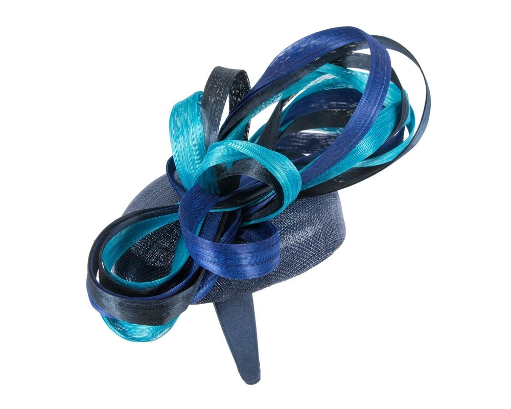 Vibrant multicolor pillbox fascinator by Fillies Collection S302NBLTQ - Fascinators Online Vibrant multicolor pillbox fascinator by Fillies Collection S302NBLTQ - Image 3