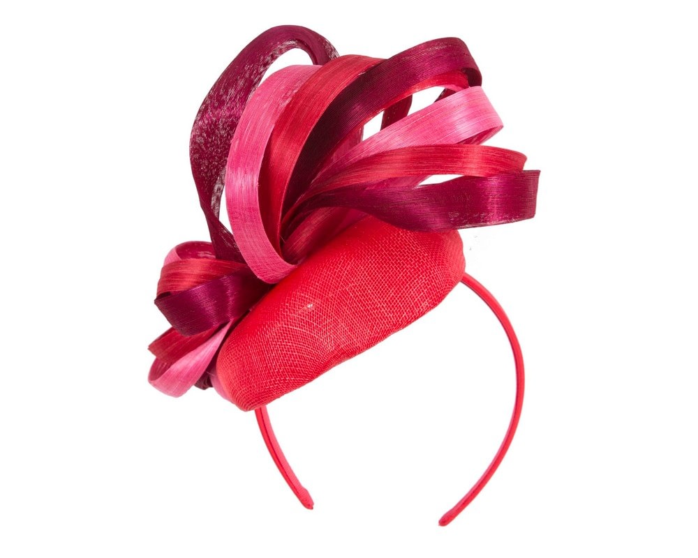 Vibrant multicolor pillbox fascinator by Fillies Collection S302RWPI - Image 6