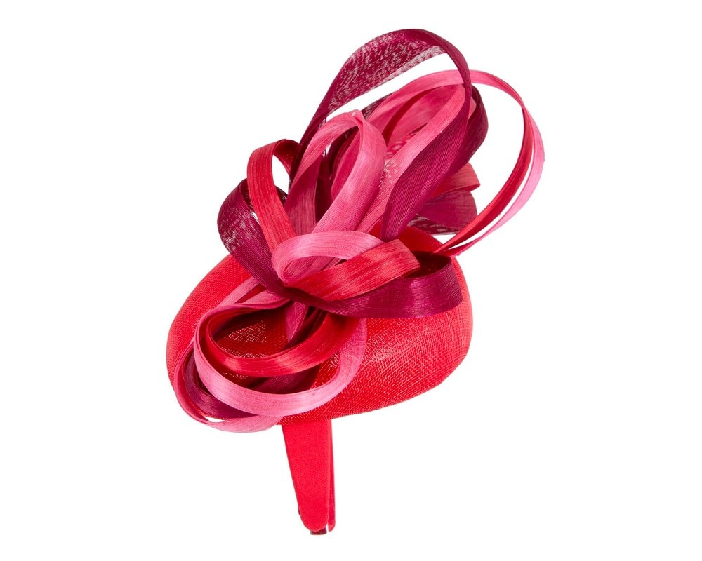 Vibrant multicolor pillbox fascinator by Fillies Collection S302RWPI - Image 3