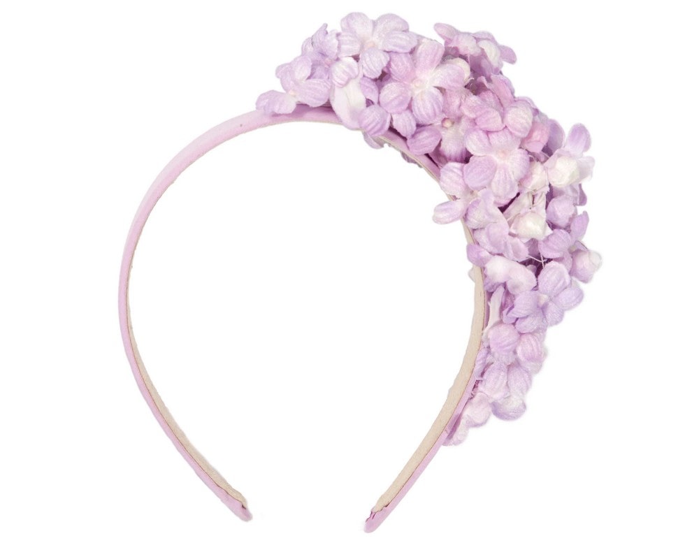 Lilac flower fascinator headband by Max Alexander - Fascinators Online Lilac flower fascinator headband by Max Alexander - Image 4