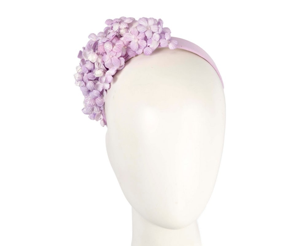 Fascinators Online - Lilac flower fascinator headband by Max Alexander
