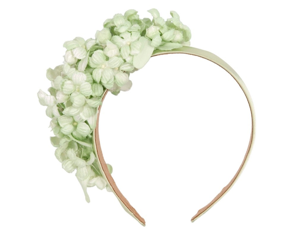Fascinators Online - Mint green flower fascinator headband by Max Alexander