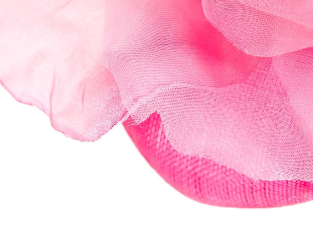 Stunning Hot Pink Flower Fascinator by Fillies Collection - Image 5