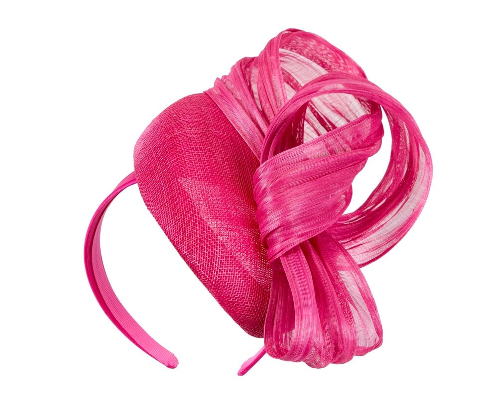 Fascinators Online - Fuchsia pillbox with bow by Fillies Collection S307