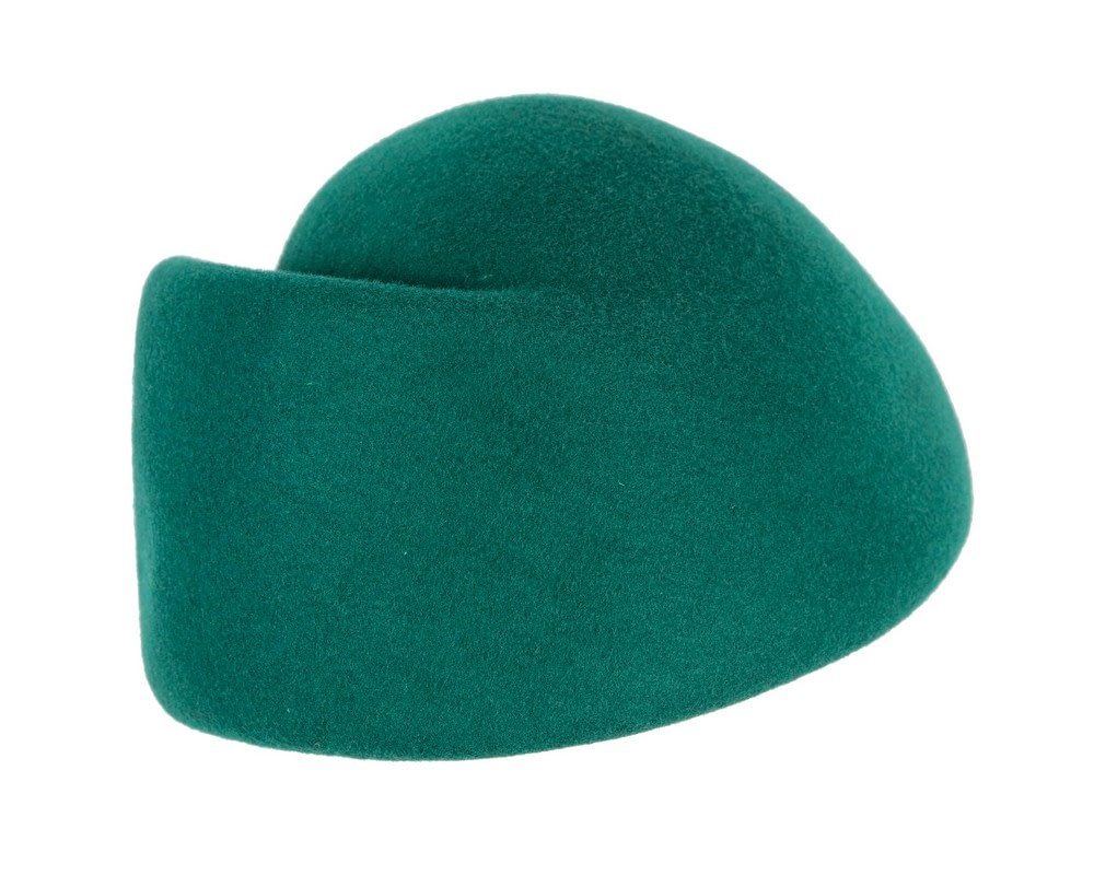 Designers green felt winter fashion hat by Max Alexander - Fascinators Online Designers green felt winter fashion hat by Max Alexander - Image 6