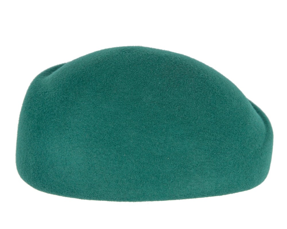 Designers green felt winter fashion hat by Max Alexander - Fascinators Online Designers green felt winter fashion hat by Max Alexander - Image 4