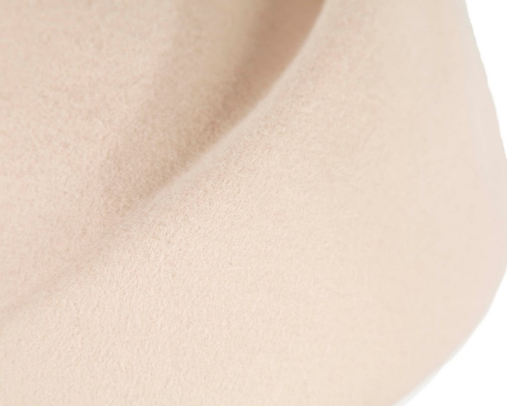 Designers nude felt winter fashion hat by Max Alexander - Fascinators Online Designers nude felt winter fashion hat by Max Alexander - Image 5