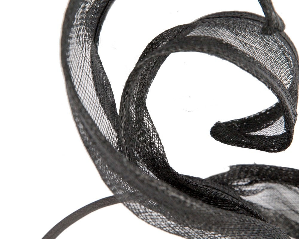 Sophisticated Black Fascinator by Max Alexander - Fascinators Online Sophisticated Black Fascinator by Max Alexander - Image 3