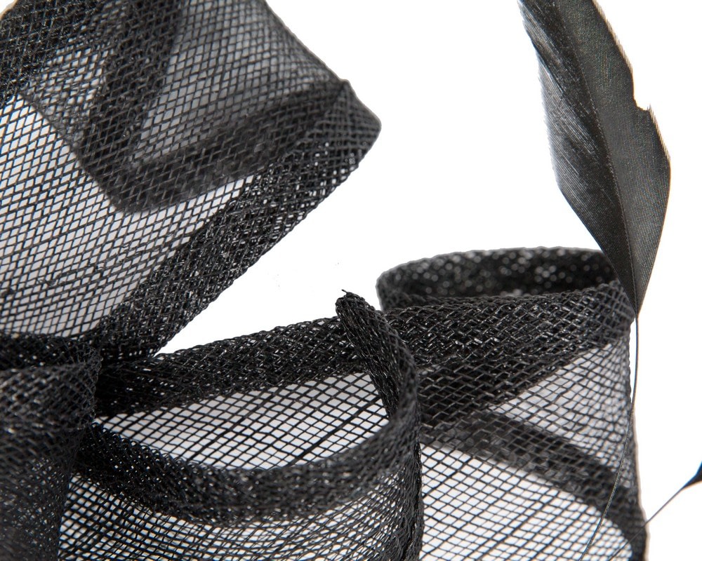 Max Alexander Black Racing Fascinator - Fascinators Online Max Alexander Black Racing Fascinator - Image 3