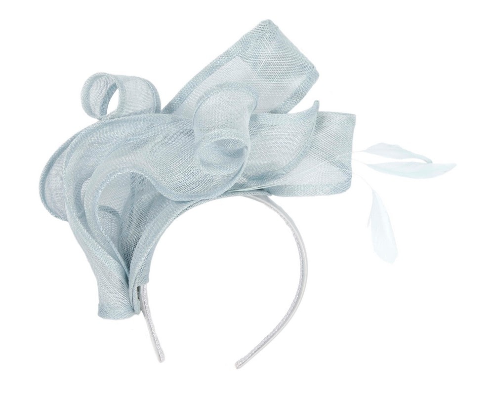 Fascinators Online - Max Alexander Light Blue Racing Fascinator