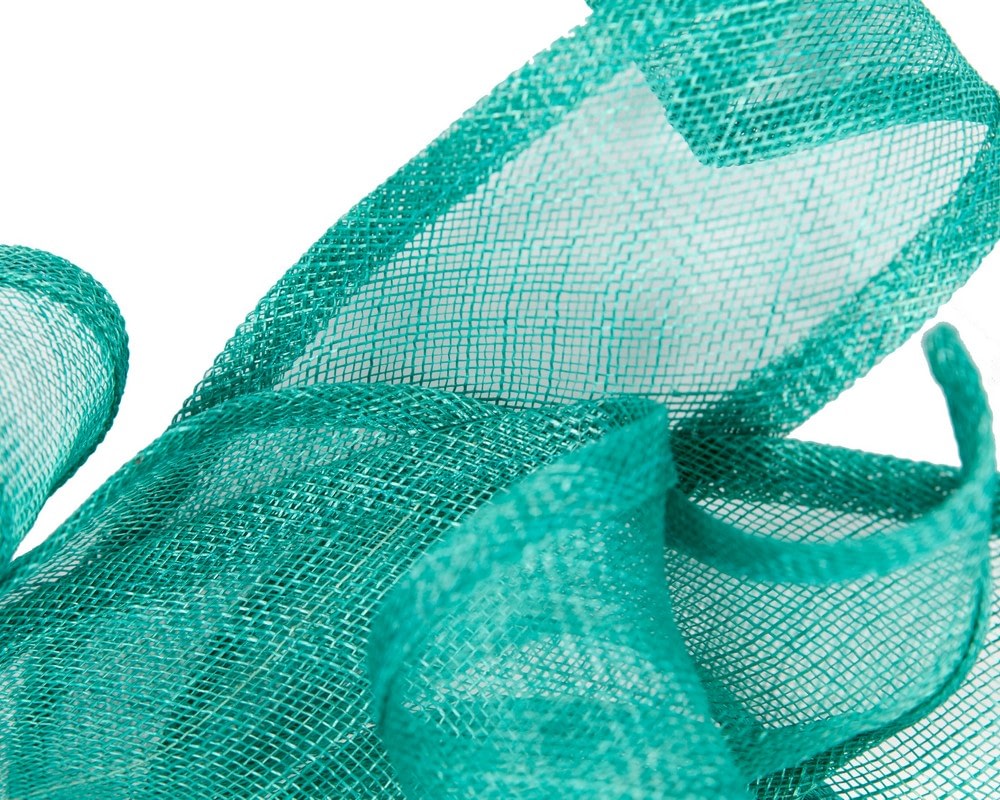 Max Alexander Teal Green Racing Fascinator - Image 3