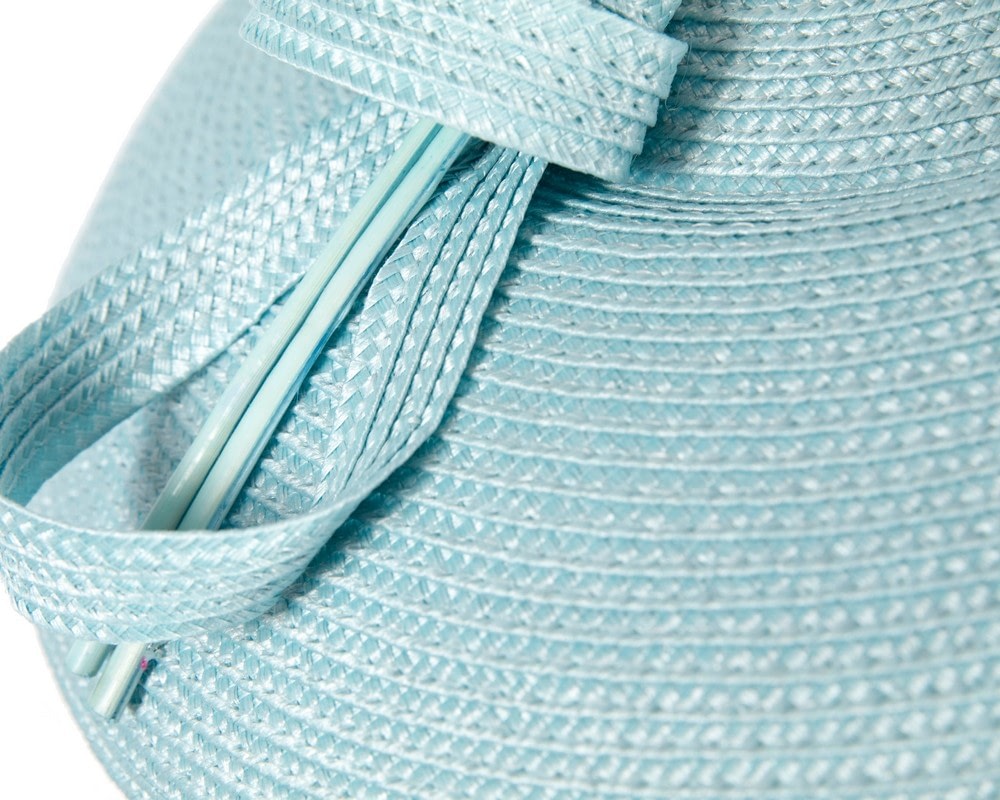 Light Blue Max Alexander PU Braid Saucer Fascinator - Fascinators Online Light Blue Max Alexander PU Braid Saucer Fascinator - Image 5