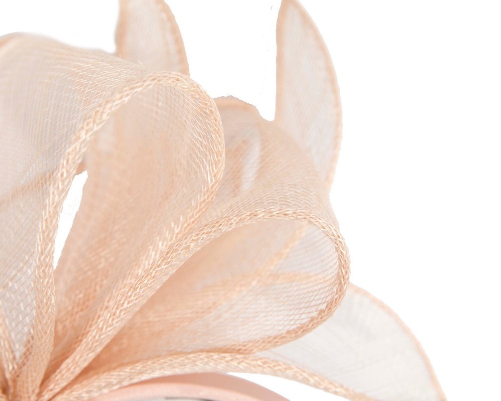 Max Alexander Elegant Nude Sinamay Bow Headband - Fascinators Online Max Alexander Elegant Nude Sinamay Bow Headband - Image 3