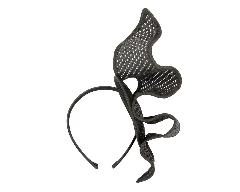 Patterned Black Max Alexander racing fascinator - Fascinators Online Patterned Black Max Alexander racing fascinator - Image 4