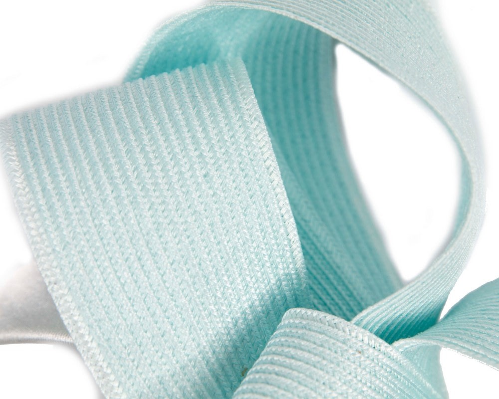 Light Blue loops racing fascinator by Max Alexander - Fascinators Online Light Blue loops racing fascinator by Max Alexander - Image 3