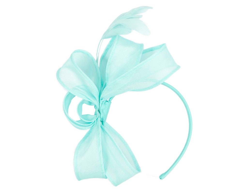 Fascinators Online - Small blue racing fascinator by Max Alexander