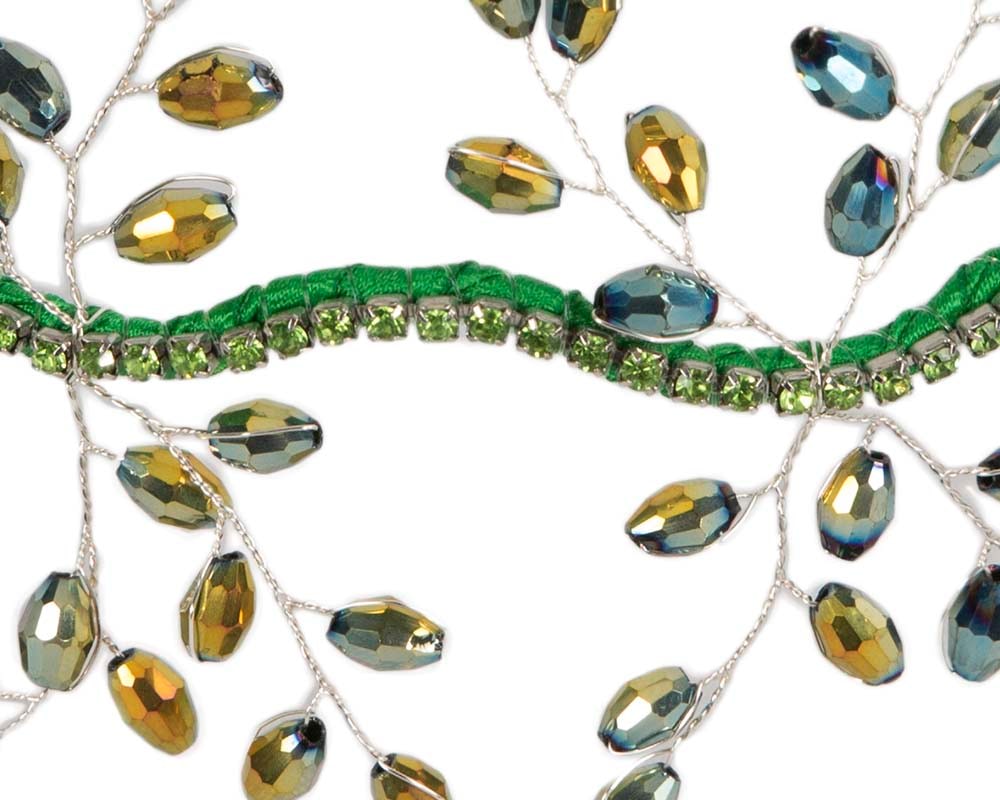 Delicate green fascinator headband - Fascinators Online Delicate green fascinator headband - Image 3